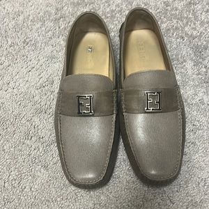 Fendi leather loafer